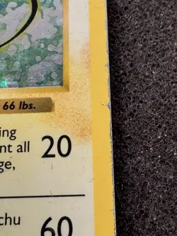 Pokemon TCG Raichu 1999 Base Set Shadowless Holo - Image 5