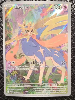 Pokemon Zacian 100/094 Illustration Rare Phantasmal Flames NM - Image 1