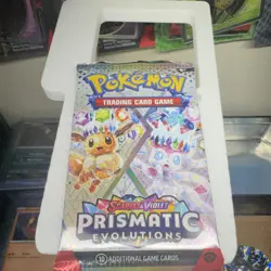 Pokemon Prismatic Evolutions Booster Pack Eevee Glaceon 10 Cards - Image 1
