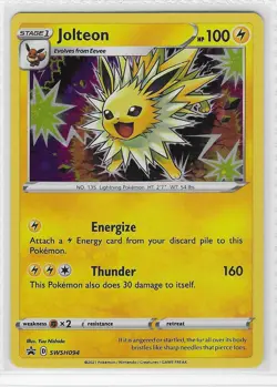 Jolteon SWSH094 Cosmo Holo Sword & Shield Promo Pokemon Near Mint - Image 1