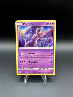 Pokemon: Mewtwo Holo Rare Holo 12/18 Detective Pikachu NM - Image 1