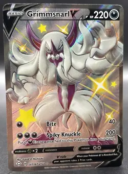 Pokemon TCG Shining Fates Grimmsnarl V SV116/SV122 Shiny Full Art Holo - Image 2