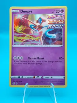 Deoxys 120/264 Swsh08: Fusion Strike Pokemon TCG Holo Near Mint/Mint - Image 1