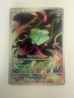 Bulbasaur 133/132 Mega Evolution Illustration Rare NM Holo Pokemon - Image 1
