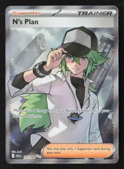 N's Plan Ultra Rare Holofoil BLK 163/086 NM Pokemon TCG - Image 1