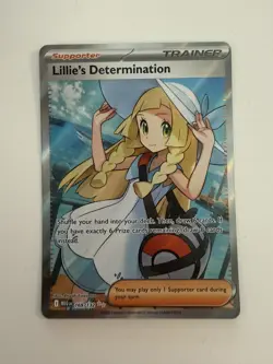 Lillie's Determination SR 169/132 Mega Evolution Pokemon TCG Near Mint NM - Image 3