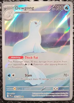 Pokemon TCG Dewgong 097/094 Illustration Phantasmal Flames English IR - Image 1