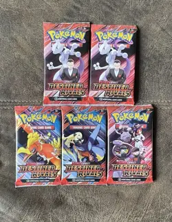 5 x Pokemon TCG Scarlet & Violet Destined Rivals Booster Packs - Image 1