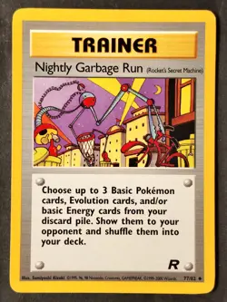 Nightly Garbage Run (Rocket's Secret Machine) 77/82 Team Rocket Pokemon 2000 •LP - Image 1
