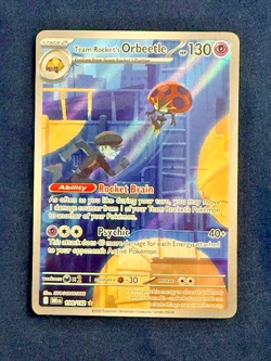 Team Rocket’s Orbeetle 198/182 Illustration Rare Pokemon SV10 NM - Image 1