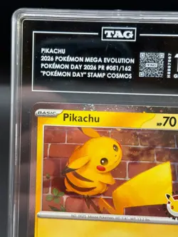 2026 Pokemon - Pikachu (Pokemon Day 2026) Cosmos Holo 051 - TAG 10 + SWIRL!! - Image 3