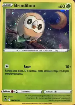 Pokemon Rowlet SWSH220 Cosmos Holo Sword & Shield: Black Star Promos - Image 1