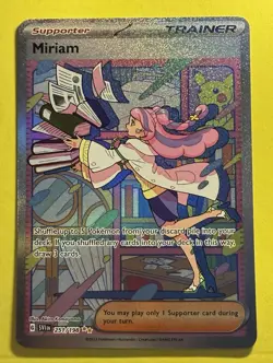 Pokemon ~ Miriam Trainer 251/198 ~ Scarlet & Violet ~ Holo Full Art ~ Pack Fresh - Image 1