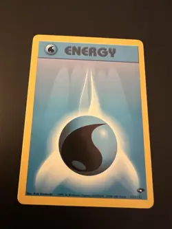 Water Energy 132/132 Gym Challenge Unlimited 2000 Pokemon Card NM - Image 1
