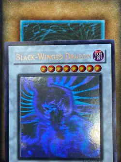 Yugioh Black-Winged Dragon TSHD-EN040 Ghost Rare NM - Image 2