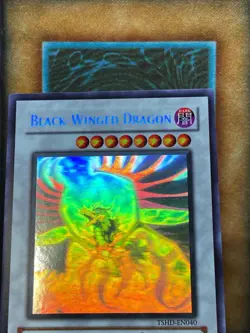 Yugioh Black-Winged Dragon TSHD-EN040 Ghost Rare NM - Image 3
