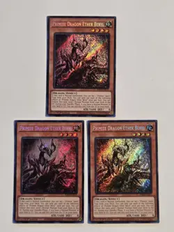 x3 Primite Dragon Ether Beryl RA05-EN033 Secret Rare Yugioh Rarity Collection 5 - Image 1