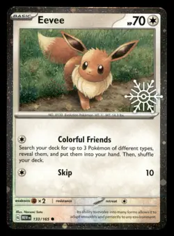 Eevee Holiday Calendar Common Holo Miscellaneous Cards & Products 133/165 NM - Image 1