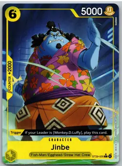 Jinbe (Full Art) ST29-005 Common Starter Deck 29: Egghead One Piece NM - Image 1