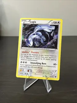 Pokemon TCG Lugia Fates Collide 78/124 Cracked Ice Holo Card - Image 1