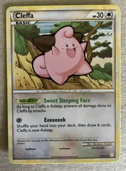 Pokemon Card HeartGold & SoulSilver Cleffa 17/123 Baby Pokemon Rare LP+ - Image 1