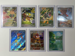 Pokemon Sleeved Full Art Cards Bundle - x7 - Image 1