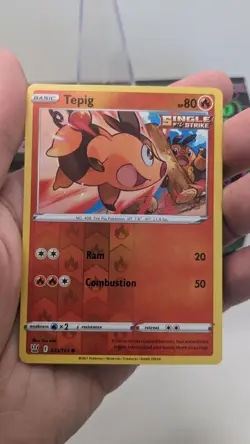 Pokemon TCG #023/163 Tepig Reverse Holo Card Battle Styles NM / Mint - Image 3