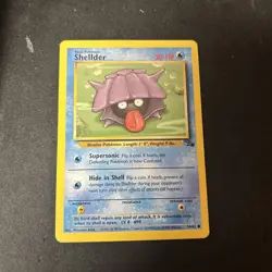 SHELLDER 54/62 Fossil Unlimited WOTC Pokemon Card 1999 D77 - Image 1