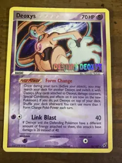 Pokemon Destiny Deoxys 2005 Promo Foil Stamped Trading Card 16/107 TCG LP - Image 1