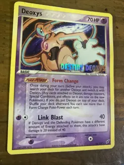 Pokemon Destiny Deoxys 2005 Promo Foil Stamped Trading Card 16/107 TCG LP - Image 2