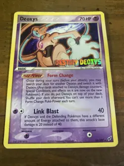Pokemon Destiny Deoxys 2005 Promo Foil Stamped Trading Card 16/107 TCG LP - Image 3