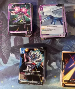 290 Gundam GD04 TCG Cards Bulk Lot - C/U/R/ Resource/ Tokens - Image 2