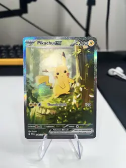 Pokemon Pikachu ex Special Illustration Rare Holo 276/217 200 HP Electric Card - Image 2