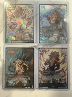 Dragon Ball Super Card Game Bandai FB09 Gogeta GT BR Foil Lot Leader FB09-001 - Image 1