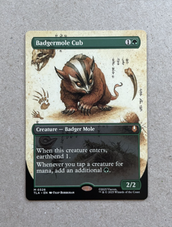Badgermole Cub (Borderless) - Avatar: The Last Airbender - Regular NM - MTG - Image 1