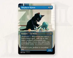 Displacer Kitten Playtest Card with Custom Designed Art - Image 2