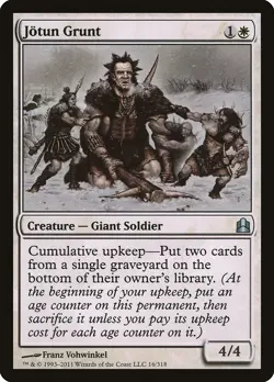 Jotun Grunt Commander NM White Uncommon MAGIC THE GATHERING MTG CARD ABUGames - Image 1