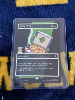 Ninja Pizza (Borderless) (Surge Foil) Commander: Teenage Mutant Ninja Turtles... - Image 1