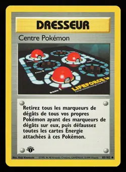 Pokemon Center 85/102 Uncommon FRENCH 1st Edition Base Set Pokemon Card - Image 1