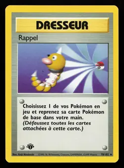 Scoop Up 78/102 Rare FRENCH 1st Edition Base Set Pokemon Card - Image 1