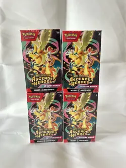 Ascended Heroes Booster Bundle Lot of 4 Sealed Pokemon Center - Image 1
