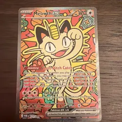 Meowth ex 121/088 ENGLISH Special Illustration Rare - Perfect Order SIR Pokemon - Image 1