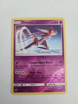 Pokemon 2018 Celestial Storm Deoxys 69/168 Reverse Holofoil Rare NM - Image 1
