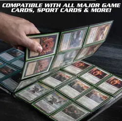 Monster 9 Pocket Trading Card Binder - Holofoil White w White Pages Album, An... - Image 4