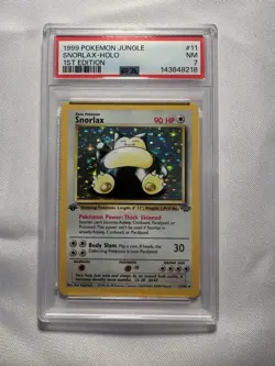 Pokemon Snorlax Jungle 1st Edition Holo 11/64. PSA 7 New Cert - Image 1