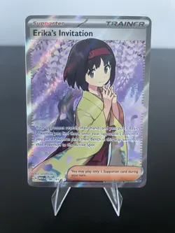 Pokemon Erika's Invitation 151 Super Rare Holo English 196/165 Trainer - Image 1
