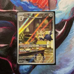 Pokemon TCG Herdier 155/086 SV: White Flare Illustration Rare Holofoil - Image 3