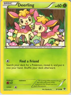 Deerling – Pokemon TCG XY Fates Collide 8/124 Common HP - Image 1