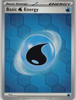 Basic Water Energy 003 Shourded Fable Energies Pokemon Holo NM - Image 1
