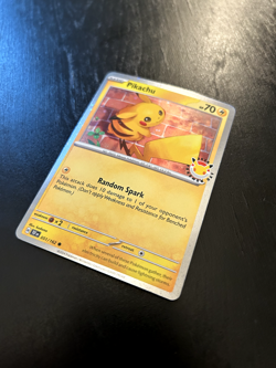 Pikachu 051/162 Pokemon Day 30th Anniversary Stamped Promo + Coin (Cosmo Holo) - Image 3